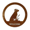 Labrador Welcome Wall Art - Labrador Welcome Wall Art - Garden Wall Art
