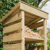 Narrow Log Store - Heritage Gardens UK Online Garden Centre