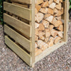 Narrow Log Store - Heritage Gardens UK Online Garden Centre