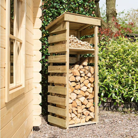 Narrow Log Store - Heritage Gardens UK Online Garden Centre