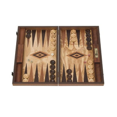 Olive Burl Backgammon Set