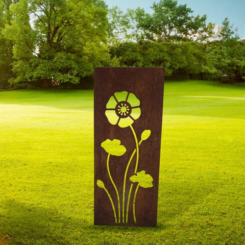 Poppy Decorative Garden Screen - 2 Sizes - Garden Screens