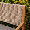 Rowlinson Alderley Rattan Storage Bench - Natural - Heritage Gardens UK Online Garden Centre