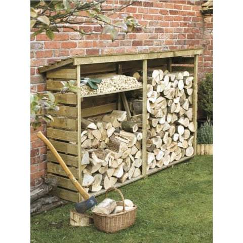 Rowlinson Log Store - 2 sizes - Heritage Gardens UK Online Garden Centre