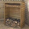 Rowlinson Log Store 2 sizes - Wooden Garden Sheds