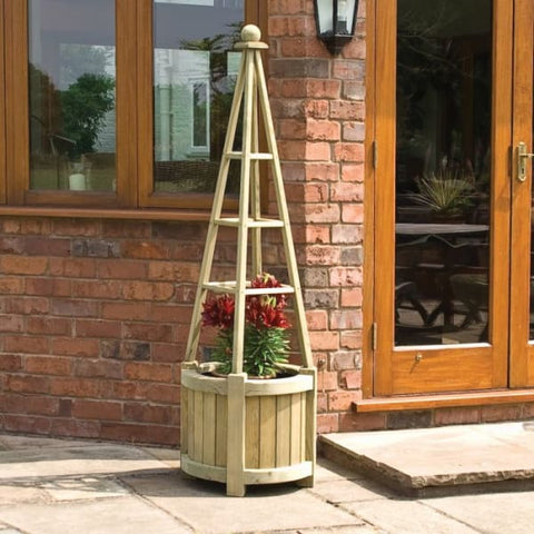 Rowlinson Marberry Obelisk Planter - Rowlison Marberry Obelisk Planter - Garden Planters