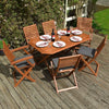 Rowlinson Plumley 6 Seat Dining Set - Grey - Heritage Gardens UK Online Garden Centre