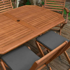 Rowlinson Plumley 6 Seat Dining Set - Grey