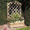 Rowlinson Rectangular Planter and Lattice - Heritage Gardens UK Online Garden Centre