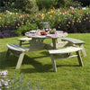 Rowlinson Round Picnic Table - Heritage Gardens UK Online Garden Centre