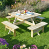 Rowlinson Square Picnic Table - Heritage Gardens UK Online Garden Centre