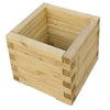 Rowlinson Wooden Square Patio Planter - Garden Planters