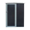 Rowlinson Trentvale 5x3 Metal Pent Shed - Dark Grey - Rowlinson Trentvale 5x3 Metal Pent Shed - Dark Grey - Metal Sheds