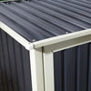 Rowlinson Trentvale 5x3 Metal Pent Shed - Dark Grey - Rowlinson Trentvale 5x3 Metal Pent Shed - Dark Grey - Metal Sheds