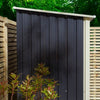 Rowlinson Trentvale 5x3 Metal Pent Shed - Dark Grey - Rowlinson Trentvale 5x3 Metal Pent Shed - Dark Grey - Metal Sheds