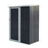 Rowlinson Trentvale 5x3 Metal Pent Shed - Dark Grey - Rowlinson Trentvale 5x3 Metal Pent Shed - Dark Grey - Metal Sheds