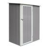 Rowlinson Trentvale 5x3 Metal Pent Shed - Light Grey - Rowlinson Trentvale 5x3 Metal Pent Shed - Light Grey - Metal Sheds