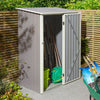 Rowlinson Trentvale 5x3 Metal Pent Shed - Light Grey - Rowlinson Trentvale 5x3 Metal Pent Shed - Light Grey - Metal Sheds