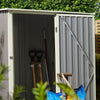 Rowlinson Trentvale 5x3 Metal Pent Shed - Light Grey - Rowlinson Trentvale 5x3 Metal Pent Shed - Light Grey - Metal Sheds