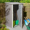 Rowlinson Trentvale 5x3 Metal Pent Shed - Light Grey - Rowlinson Trentvale 5x3 Metal Pent Shed - Light Grey - Metal Sheds