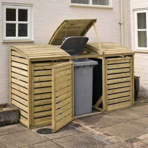 Rowlinson Triple Bin Store - Heritage Gardens UK Online Garden Centre