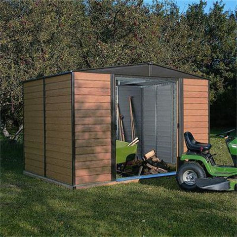 Rowlinson Woodvale Metal Shed 10x8 - Metal Sheds