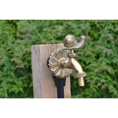 Snail Ornamental Brass Garden Tap - Heritage Gardens UK Online Garden Centre