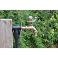 Snail Ornamental Brass Garden Tap