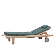 Solid Teak Grade A Wooden Sun Lounger