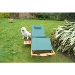 Solid Teak Grade A Wooden Sun Lounger