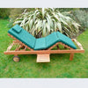 Solid Teak Wooden Sunlounger - Sunloungers