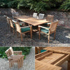 Solid Teak St Tropez Patio Set - Teak Garden Furniture