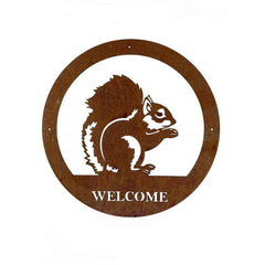 Squirrel Welcome Wall Art
