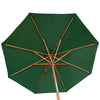 The Heritage Green Wooden 2.7m Parasol - The Heritage Green 2.7m Wooden Parasol - Garden Parasols