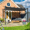 Venetian Canopy Pergola 4x3 Grey - Heritage Gardens UK Online Garden Centre