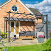 Venetian Canopy Pergola 4x3 Grey - Heritage Gardens UK Online Garden Centre