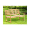 Winchester Double Oval Back Teak Garden Bench 150cm - Garden Benches